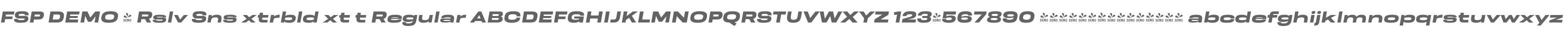 FSP DEMO - Rslv Sns xtrbld xt t