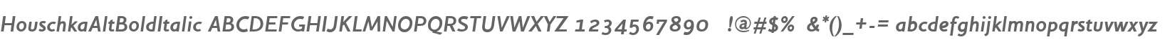 HouschkaAltBoldItalic