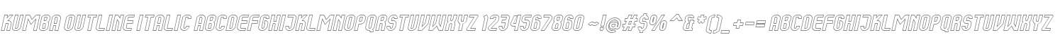 Kumba Outline Italic