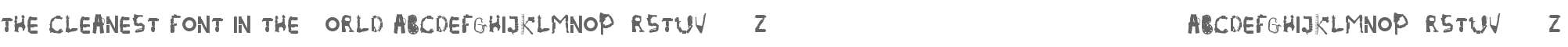 The cleanest font in the world
