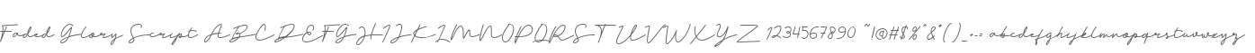 Faded Glory Script