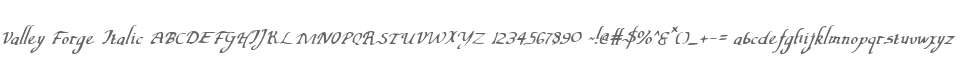 Valley Forge Italic