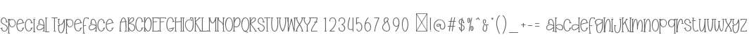 Special Typeface