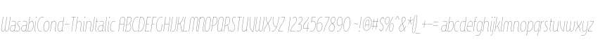 WasabiCond-ThinItalic