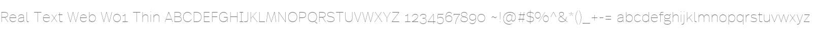 Real Text Web W01 Thin