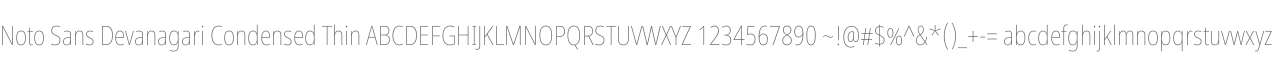Noto Sans Devanagari Condensed Thin