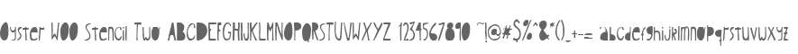Oyster W00 Stencil Two