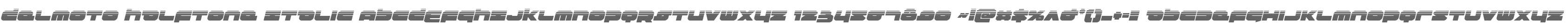 Delmoto Halftone Italic