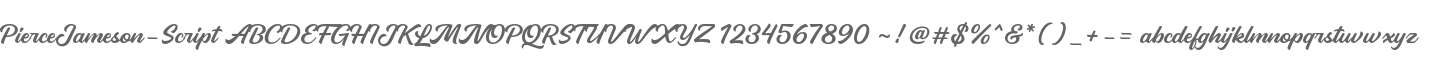 Pierce Jameson Script