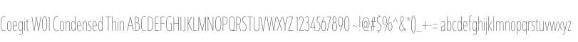 Coegit W01 Condensed Thin