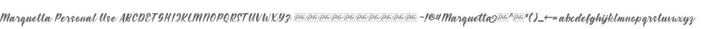Marquetta Personal Use