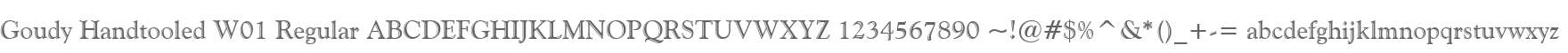 Goudy Handtooled W01 Regular