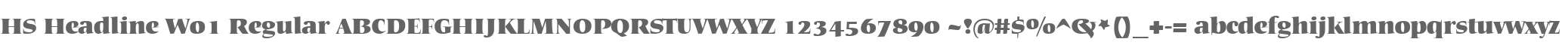 HS Headline W01 Regular