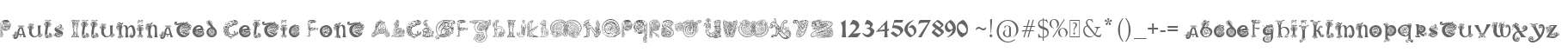 Pauls Illuminated Celtic Font
