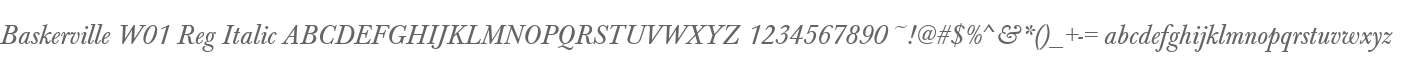 Baskerville W01 Reg Italic