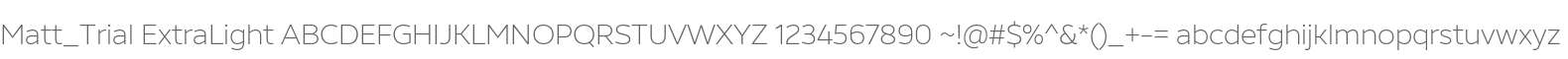 Matt_Trial ExtraLight