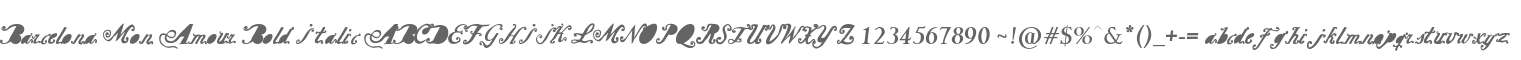Barcelona Mon Amour Bold Italic