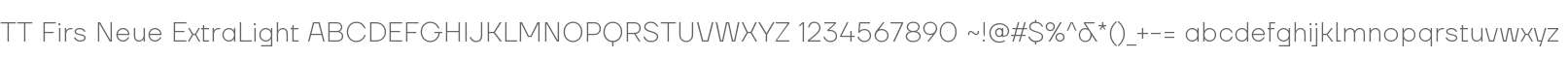 TT Firs Neue ExtraLight