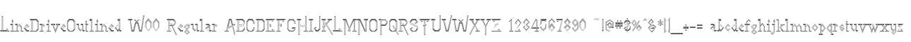 LineDriveOutlined W00 Regular