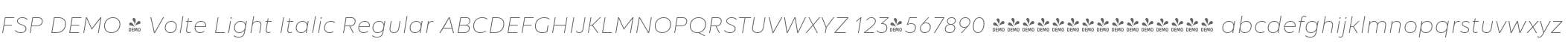 FSP DEMO - Volte Light Italic