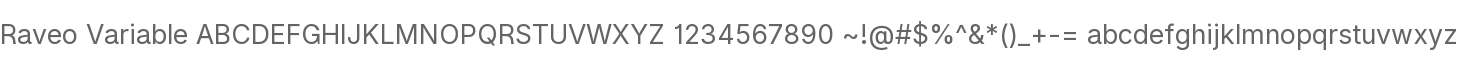 Raveo Variable