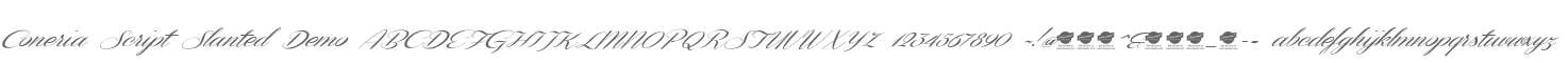 Coneria Script Slanted Demo