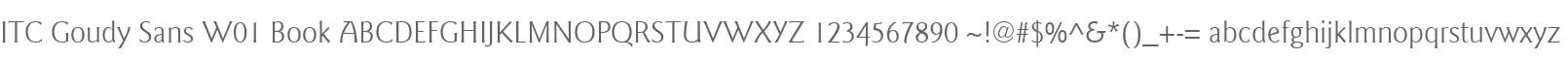 ITC Goudy Sans W01 Book