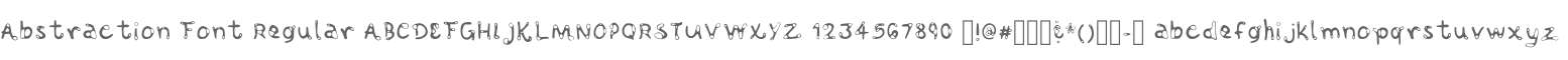 Abstraction Font Regular