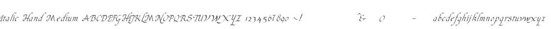 Italic Hand Medium