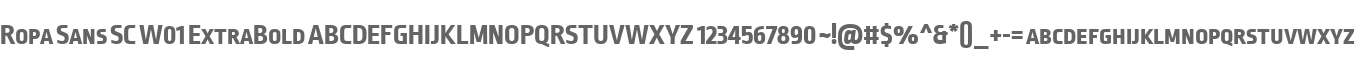 Ropa Sans SC W01 ExtraBold