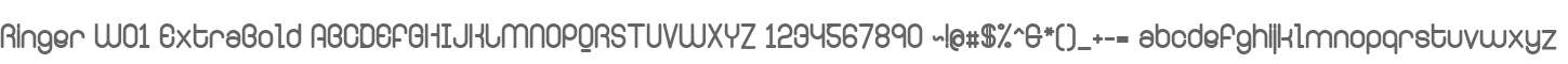 Ringer W01 ExtraBold
