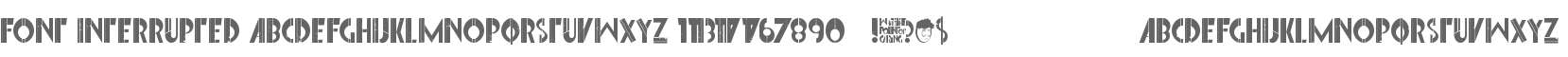 Font Interrupted