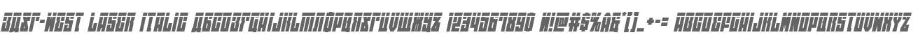 EAST-west Laser Italic