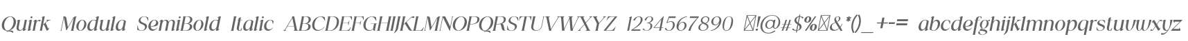 Quirk Modula SemBd