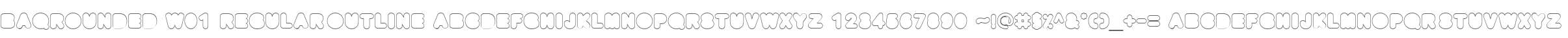 BAQRounded W01 RegularOutline