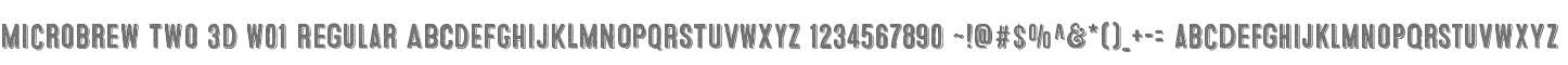 Microbrew Two 3D W01 Regular
