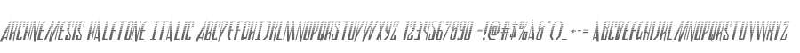 Archnemesis Halftone Italic