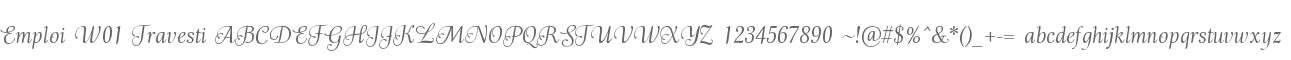 Emploi W01 Travesti