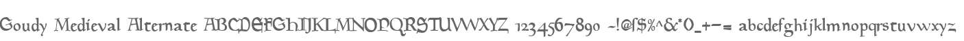 Goudy Medieval Alternate