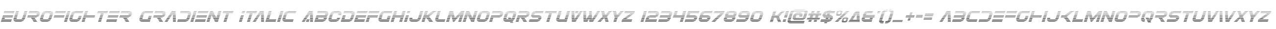 Eurofighter Gradient Italic