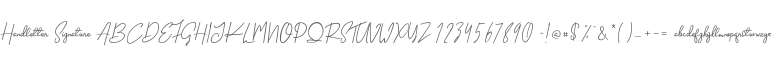 Handletter Signature