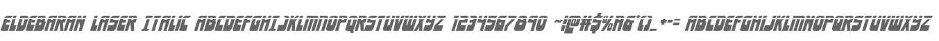 Eldebaran Laser Italic