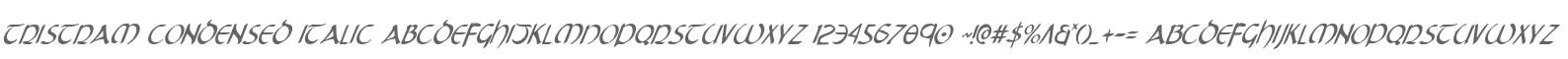 Tristram Condensed Italic