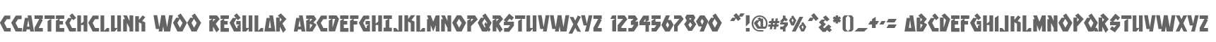 CCAztechClunk W00 Regular