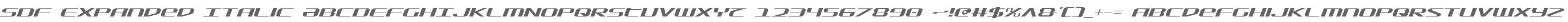 SDF Expanded Italic