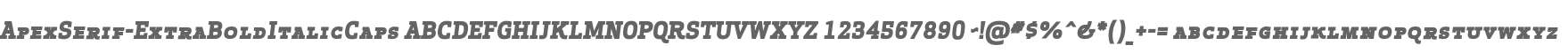 ApexSerif-ExtraBoldItalicCaps