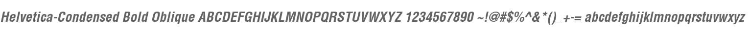 Helvetica-Condensed Bold Oblique