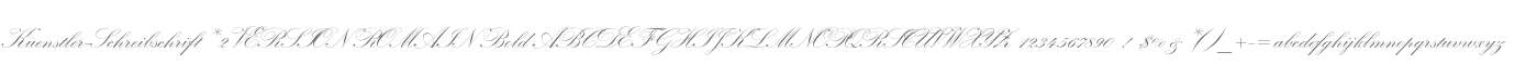 Kuenstler-Schreibschrift* 2 VERSION ROMAIN Bold