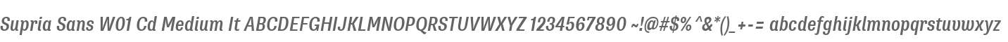 Supria Sans W01 Cd Medium It