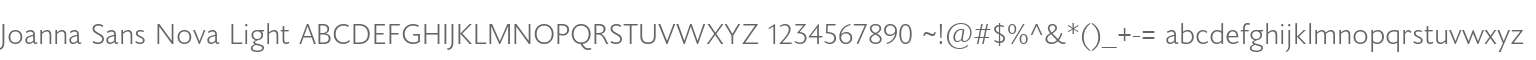 Joanna Sans Nova Light